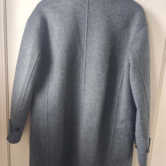 Theory easy one button coat Double-Face Wool-Cashmere in Grey - Picture 7 of 8